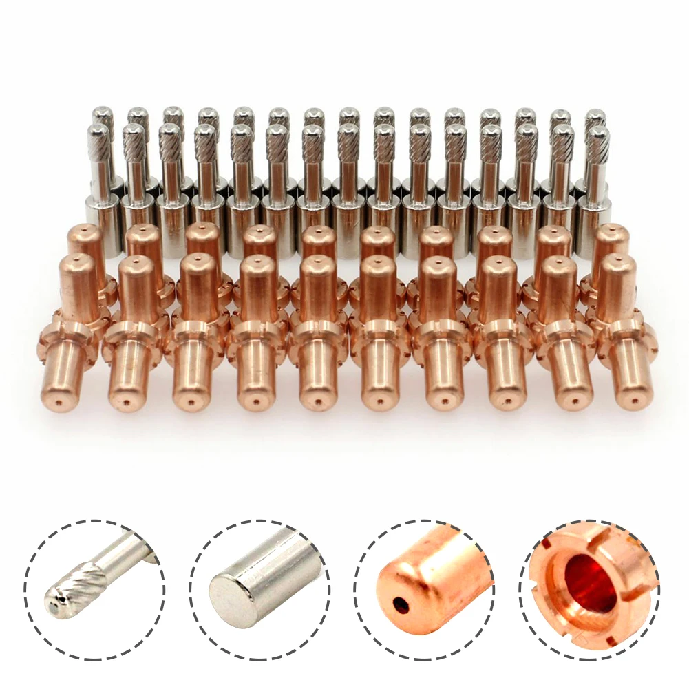 60pc Lasma Torch Electrode Nozzle  9-6006 9-6000 For Thermal Dynamics PCH25/38/28 PCH/M35 Plasma Cutter Consumables