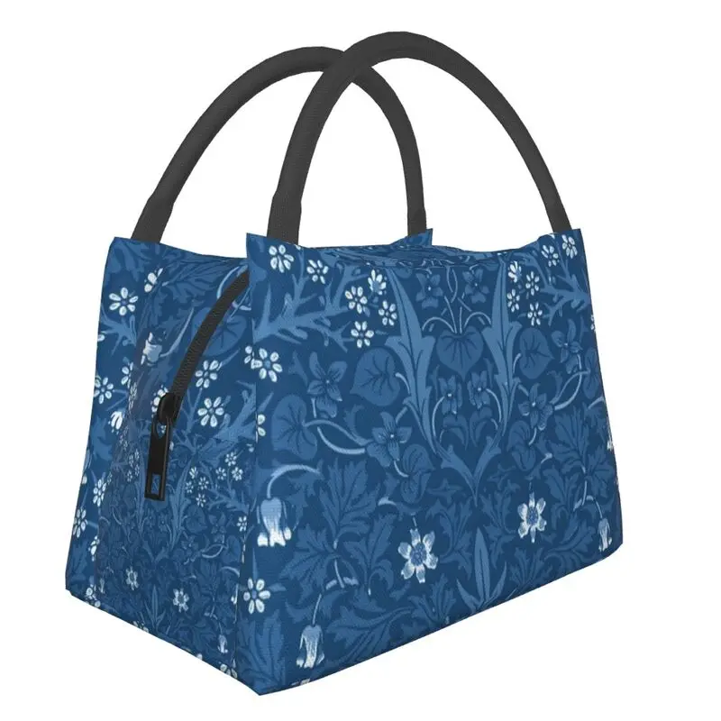 

William Morris Insulated Lunch Bag for Camping Travel Blackthorn Leakproof Thermal Cooler Bento Box Women Shoulder Bag