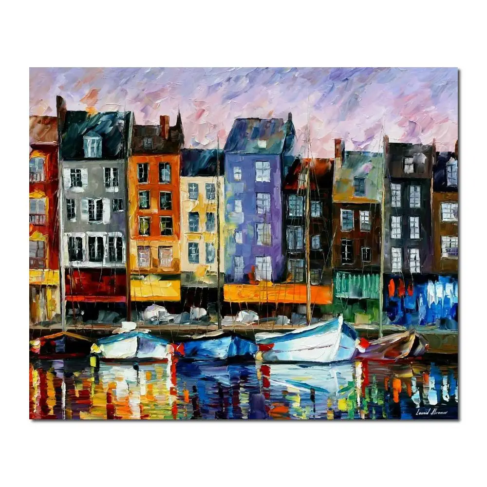 

Пейзажная живопись на продажу, красочные Масляные картины, холст, Современная Настенная картина honflower чанмандия, домашний декор, высокое качество, ручная роспись