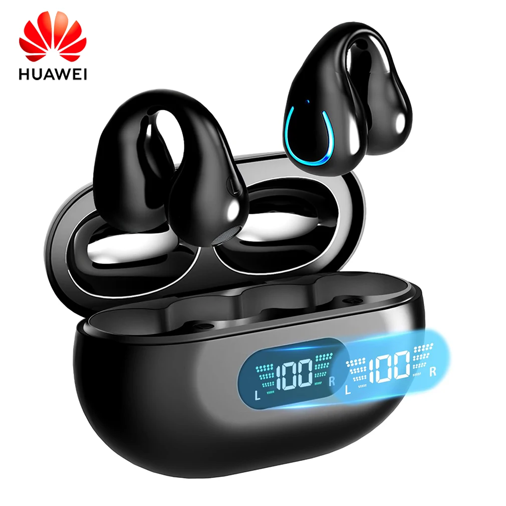 Беспроводные наушники Huawei Freebuds с клипсой и костной проводимостью, Bluetooth наушники-вкладыши Airbuds Pro 4, Спортивная гарнитура, наушники с сенсорным управлением