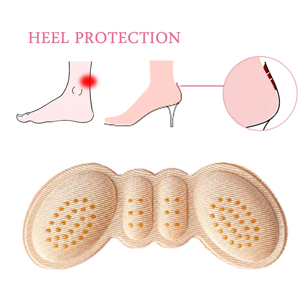 8Pcs Insoles for Shoes Women High Heel Pad Adjust Size Adhesive Heels Pads Liner Grips Protector Sticker Pain Relief Foot Insert