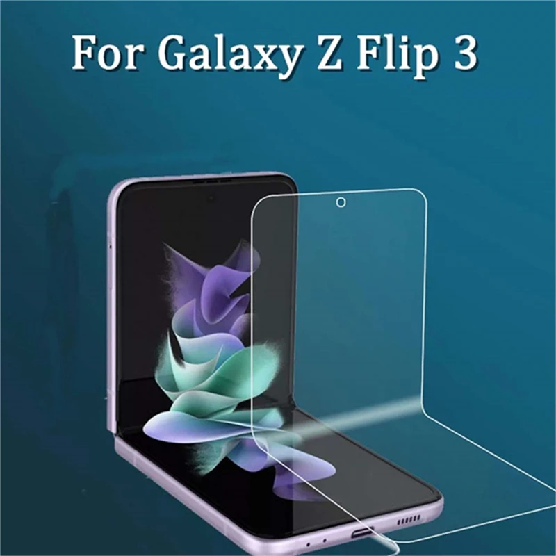 

Защитная пленка 3 в 1 для Galaxy Z Flip 3 5G, передняя и задняя стороны, матовая защитная пленка для Samsung Z Flip 3, полная защита