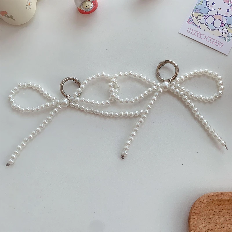 Модный жемчужный брелок с бантом кулон модный подвесной орнамент для ключей