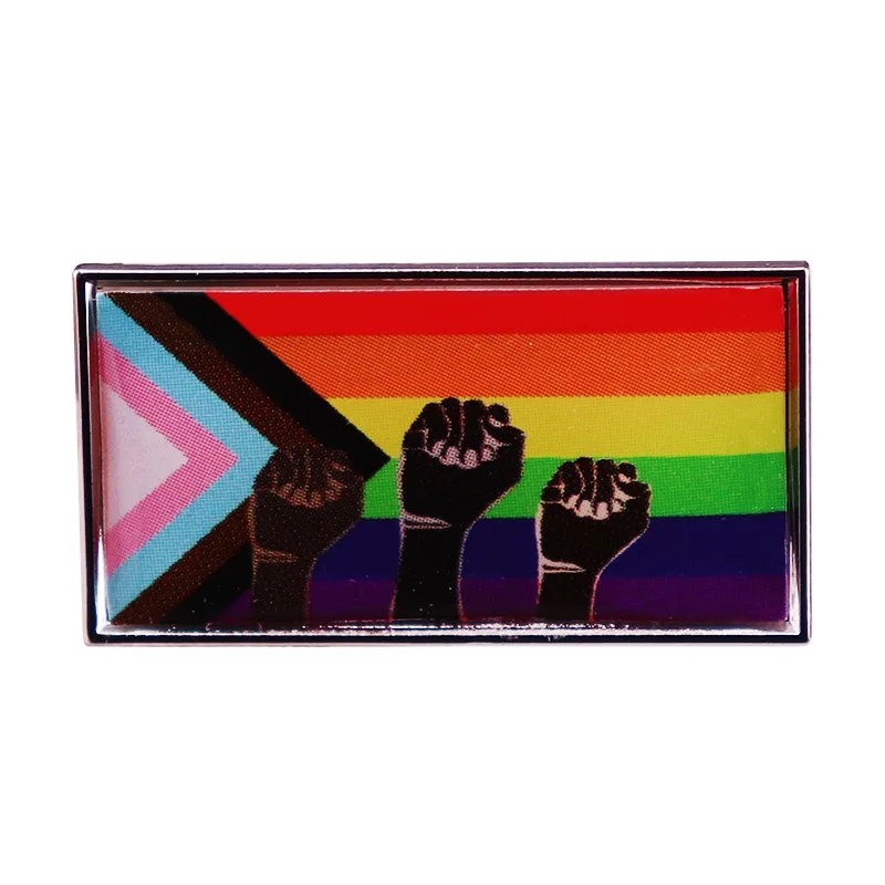 

Rainbow Pride Month Enamel Pin Wrap Clothes Lapel Brooch Fine Badge Fashion Jewelry Friend Gift