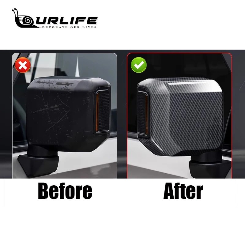 Для Toyota Land Cruiser 250 Prado LC250 2024 2025 крышка зеркала заднего вида боковое крыло защита от