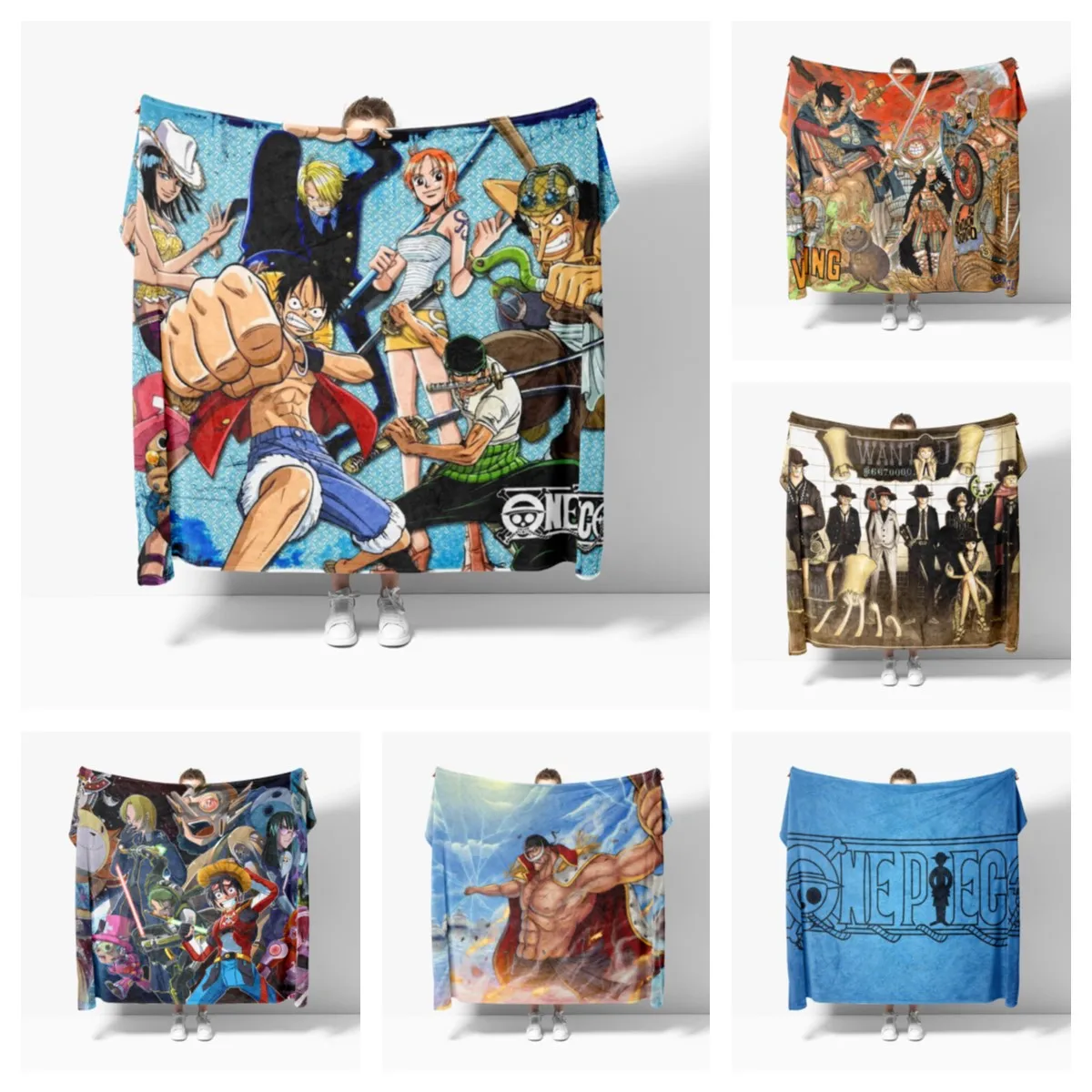 

Anime Soft Flannel Blanket Breathable Warm Bedding & Travel Blanket Sofa Blanket Bed Blanket Customizable anime blanket