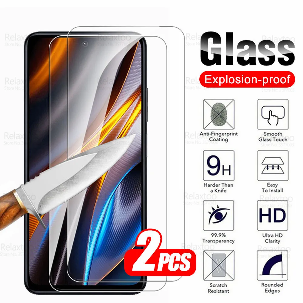 

2 шт., защитное закаленное стекло для Poco X4 GT F4 5G M3 Pro X3 NFC F3 F1 Pocco Little X M 3 F 4