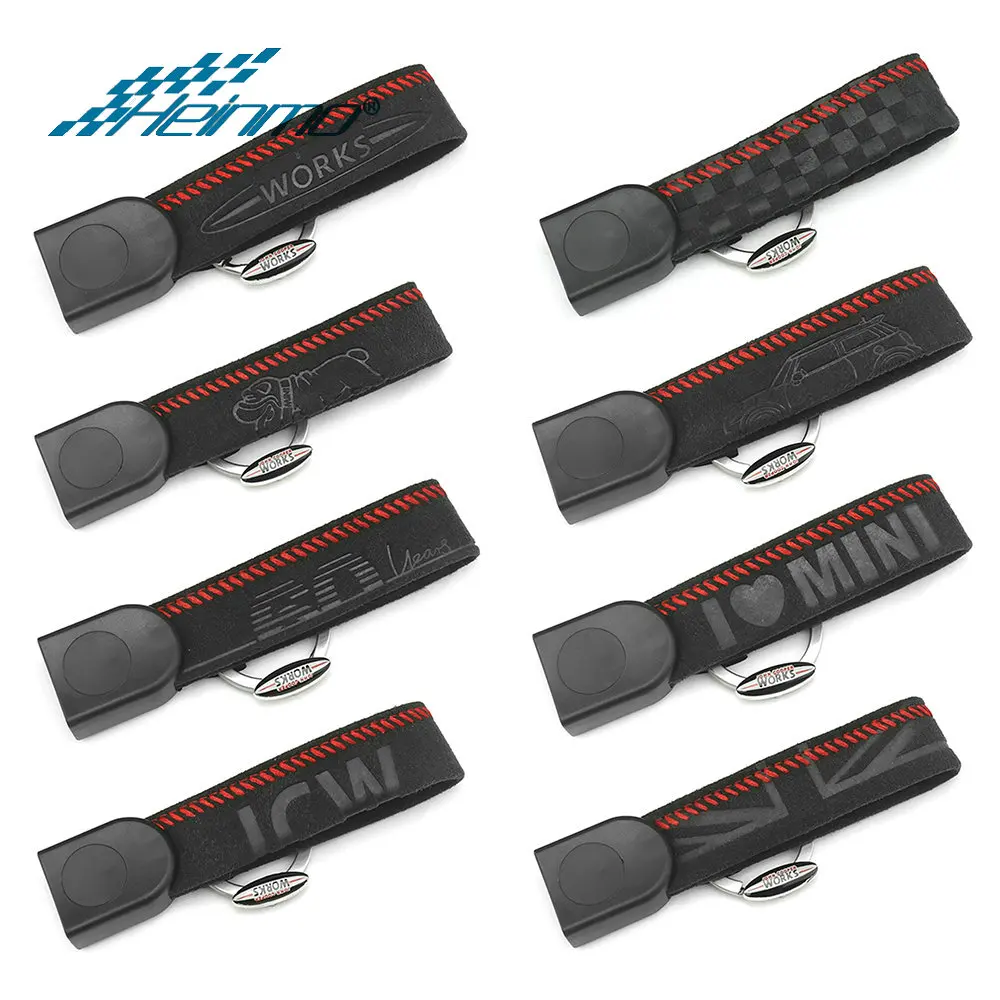 Чехол для ключей из замши стайлинга автомобилей MINI Cooper JCW D S ONE F54 F55 F56 F57 F60 |