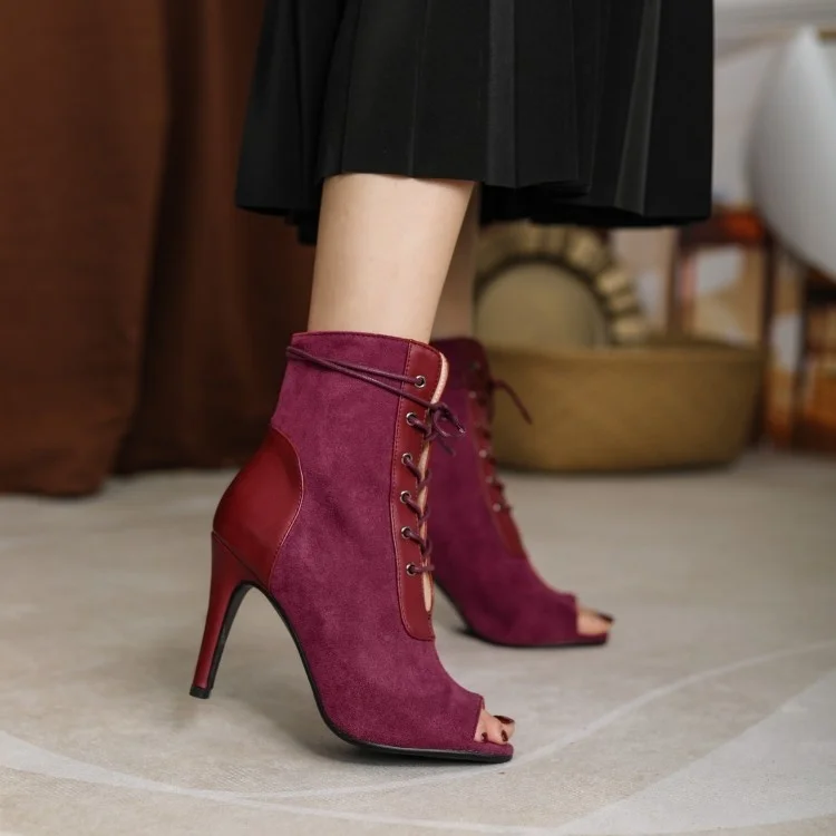 2022 Women Latin Woman Sexy stilettos High Heels Elegant Latin dance heels shoes Hollow For Women's Boots Ankle Prom Ballroom