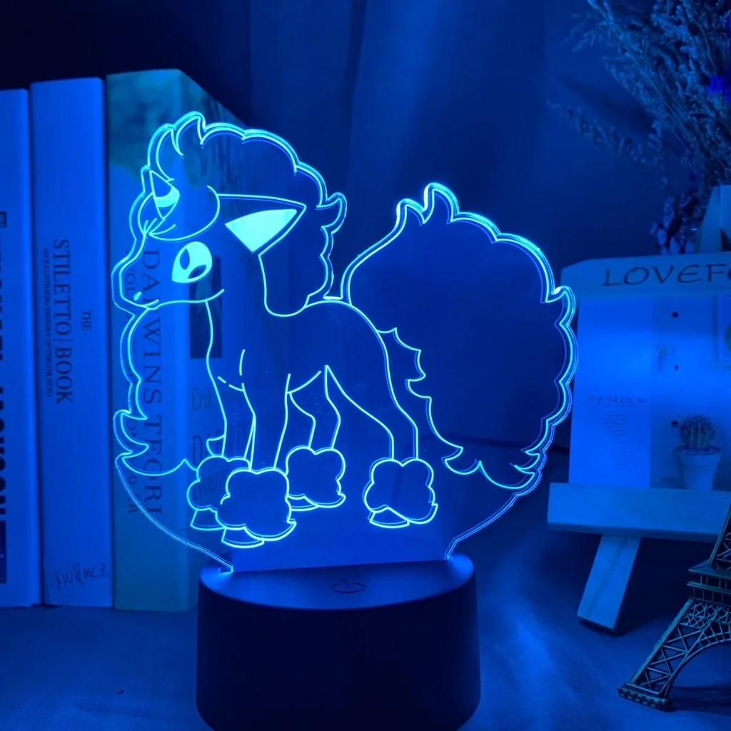 

Rapidash Pokemon Anime Figures 3D Led Night Light Model Toys Children Bed Room Decor Birthday Gift Christmas Gift for Kid