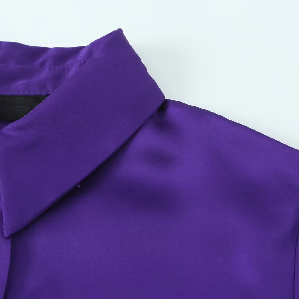 PB &amp ZA женская осень 2024 новая модная универсальная рубашка с длинным рукавом и