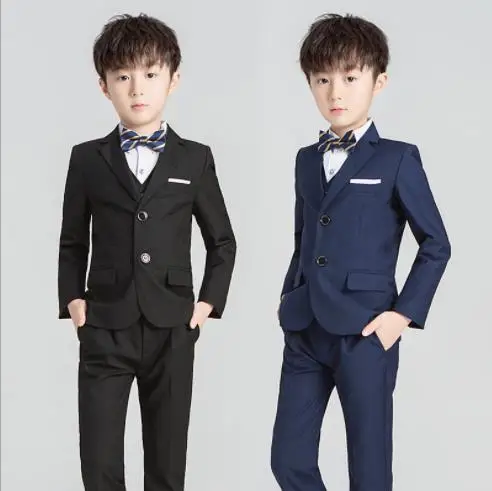 

2020 Formal Boys Blazer Suits For Wedding Flower clothes Sets Boys tuxedo Children Clothing party Boy Dress School Costume 3-12Y