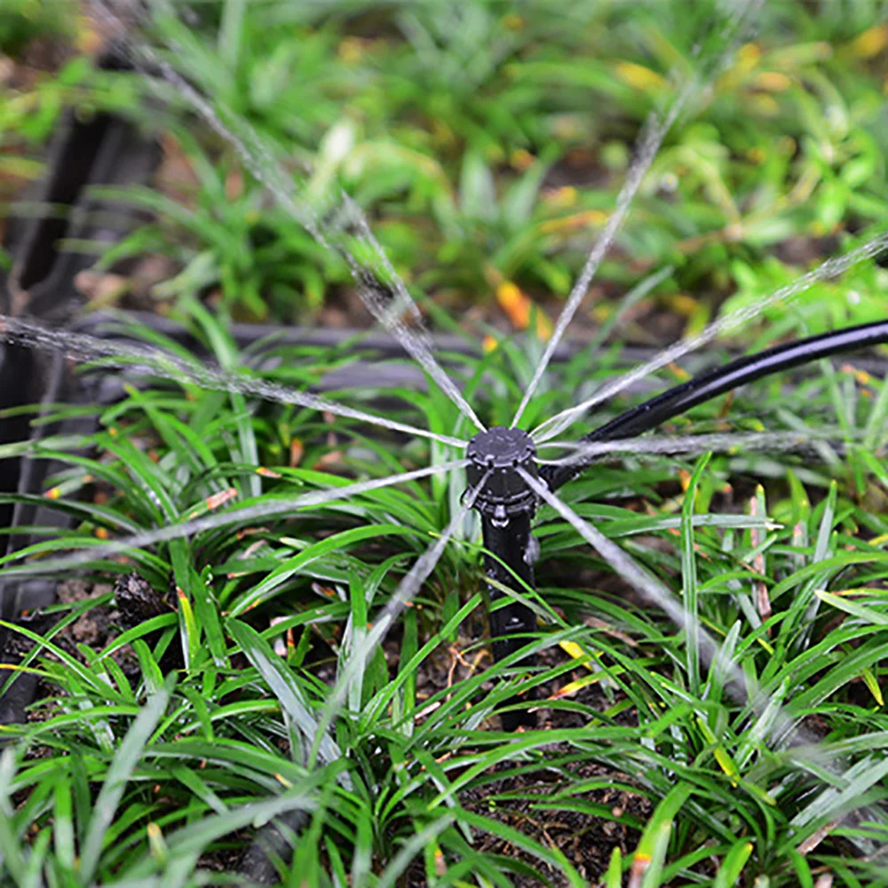 50 Pcs 360 Degree Sprinklers Garden Greenhouse Adjustable Irrigation Nozzle 13cm 8 Hole Adjustable Drip Drip Head images - 6