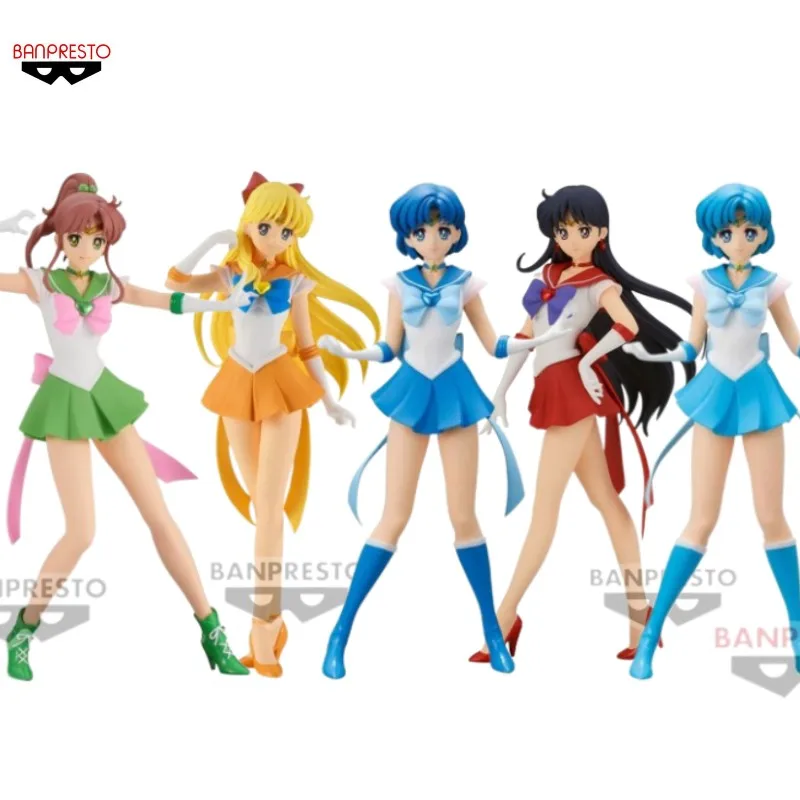 Glitter&glamours Ami Mizuno Lita Kino Aino Minako Action Figure Toys For Kids Gift Collectible