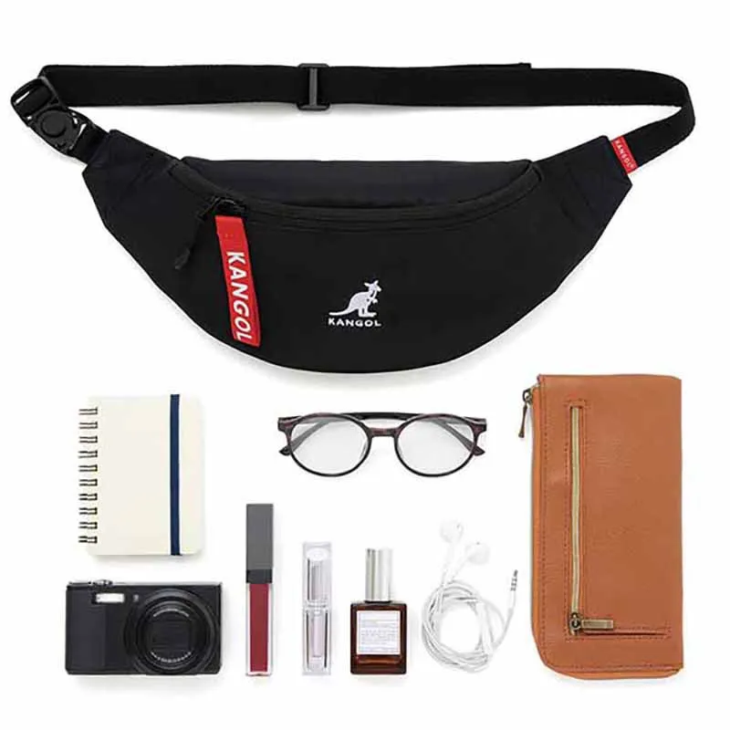 KANGOL Street Flow Waistpack Chest Bag crossbody bags for men brand bag canvas tote bag Famous luxury brand bag