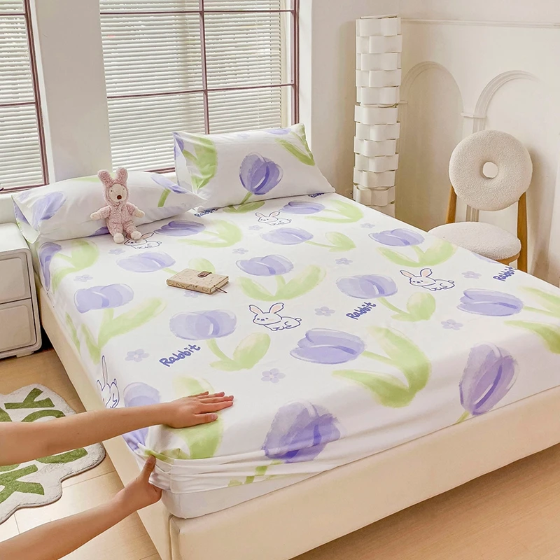 Кашемировая простыня с наматрасником 360x198 203 x