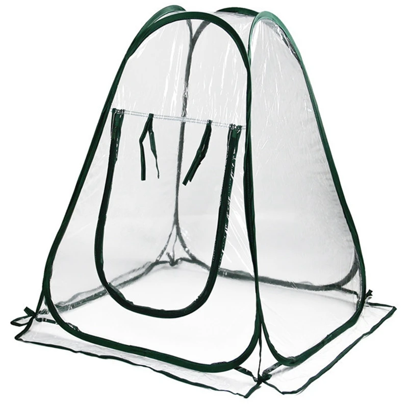 

Крышка для теплицы, прозрачная мини-палатка из ПВХ для выращивания растений, Цветочная горшка для сада, патио, дома, заднего двора