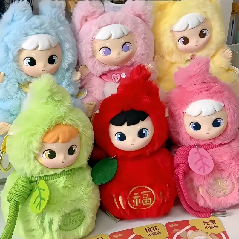 Фото Коллекционная фигурка Cimmy Blind Box Fox Hu Shengwei: Новогодняя лимитированная серия, виниловая игрушка-сюрприз, модный тренд, украшение для рабочего стола, подарок на день рождения для девочки №3