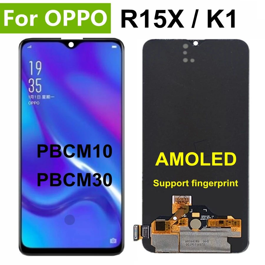 

ЖК-дисплей 6,4 AMOLED k1 для Oppo R15x lcd PBCM10 для OPPO K1 PBCM30