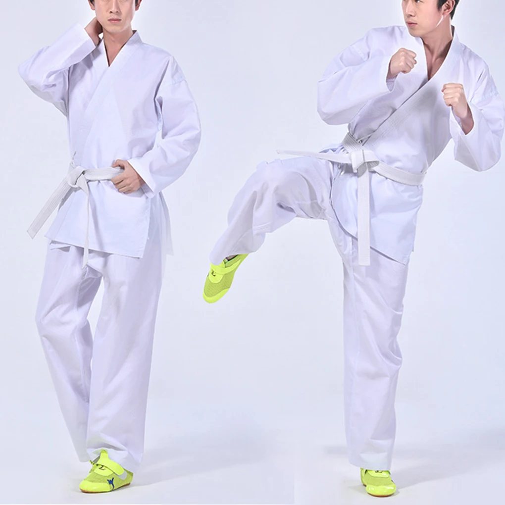 

Men Unisex Karate Uniform Set Sports Fitness Training Clothes Teaching Sportswear Polyester Clothing Competition XL