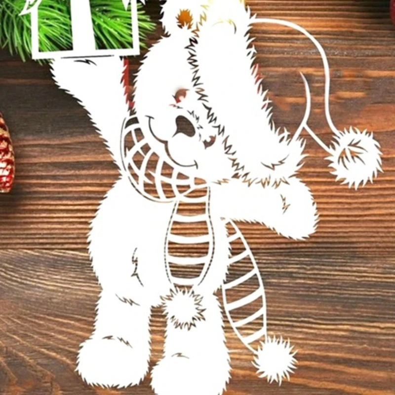 Подарочная коробка с изображением медведя металлические штампы для резки