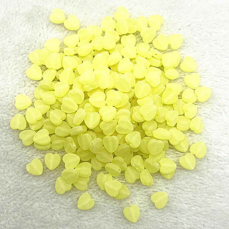 Акриловые Матовые бусины в форме сердца 50 шт./лот 8 мм бусины-разделители россыпью