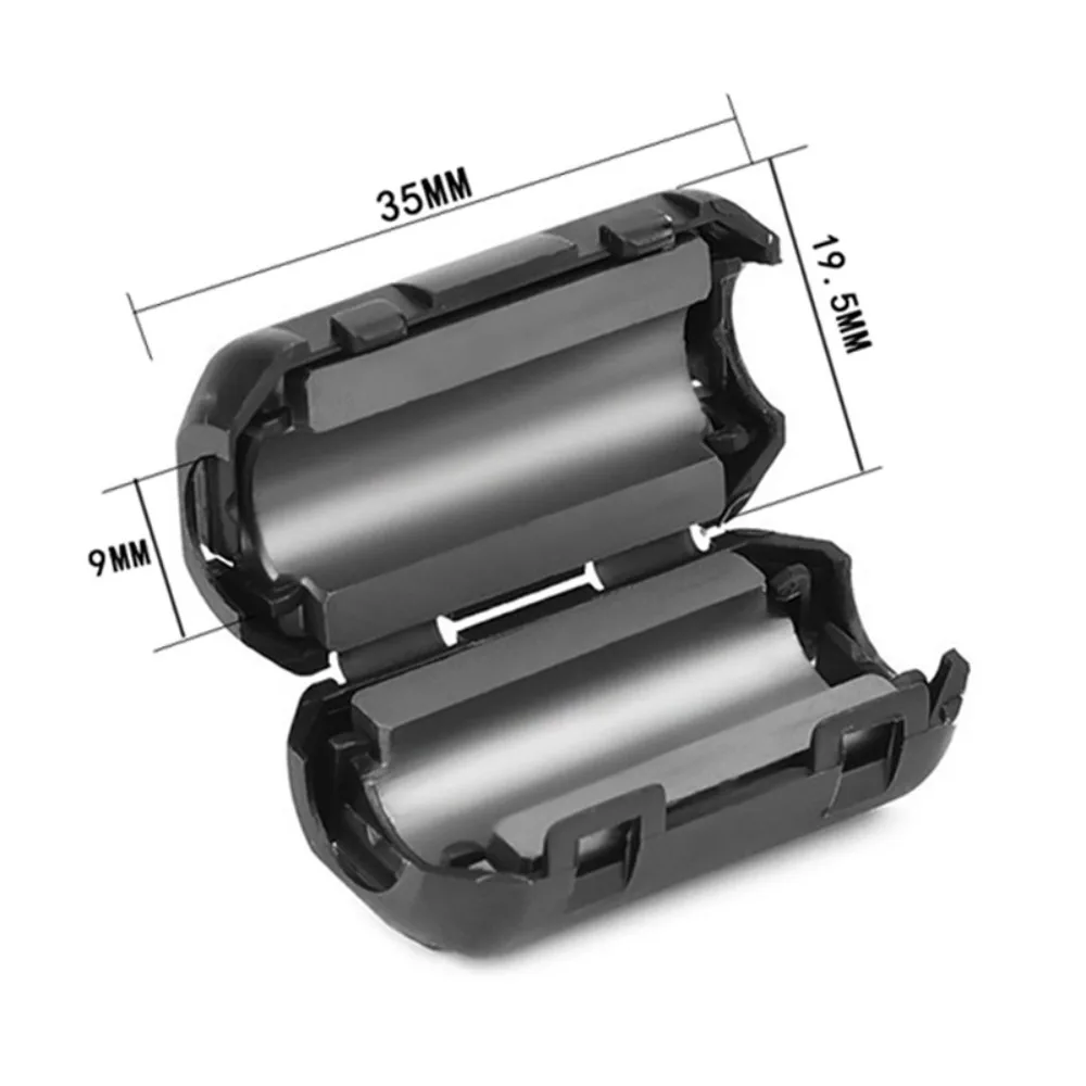 Защелкивающийся кольцевой сердечник ферритовый зажим для шариков черная