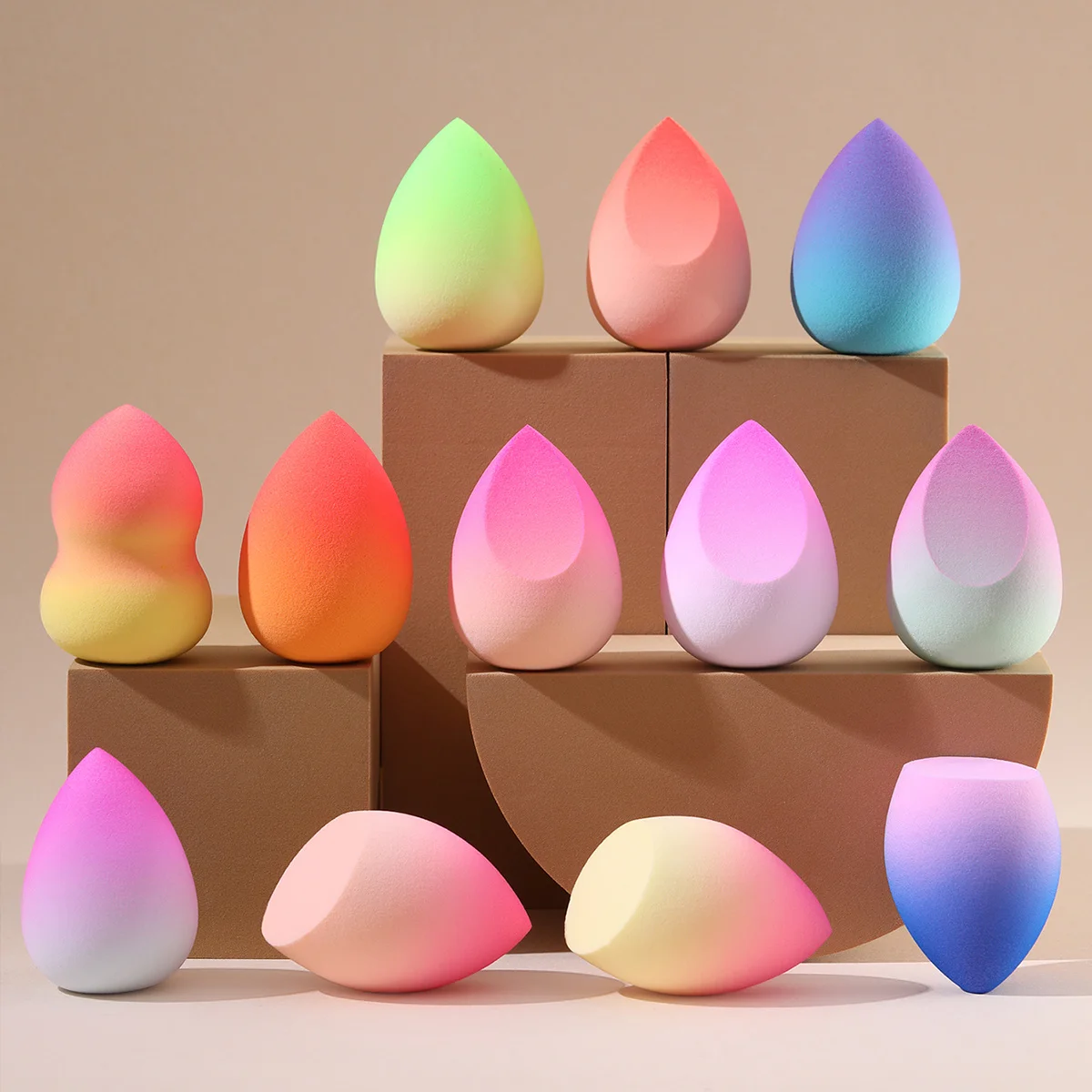 

12pcs Makeup Sponge Blender Puff Dry&Wet Professional Smooth Beauty Egg Foundation Powder Cosmetic Beauty Tools&Accessories