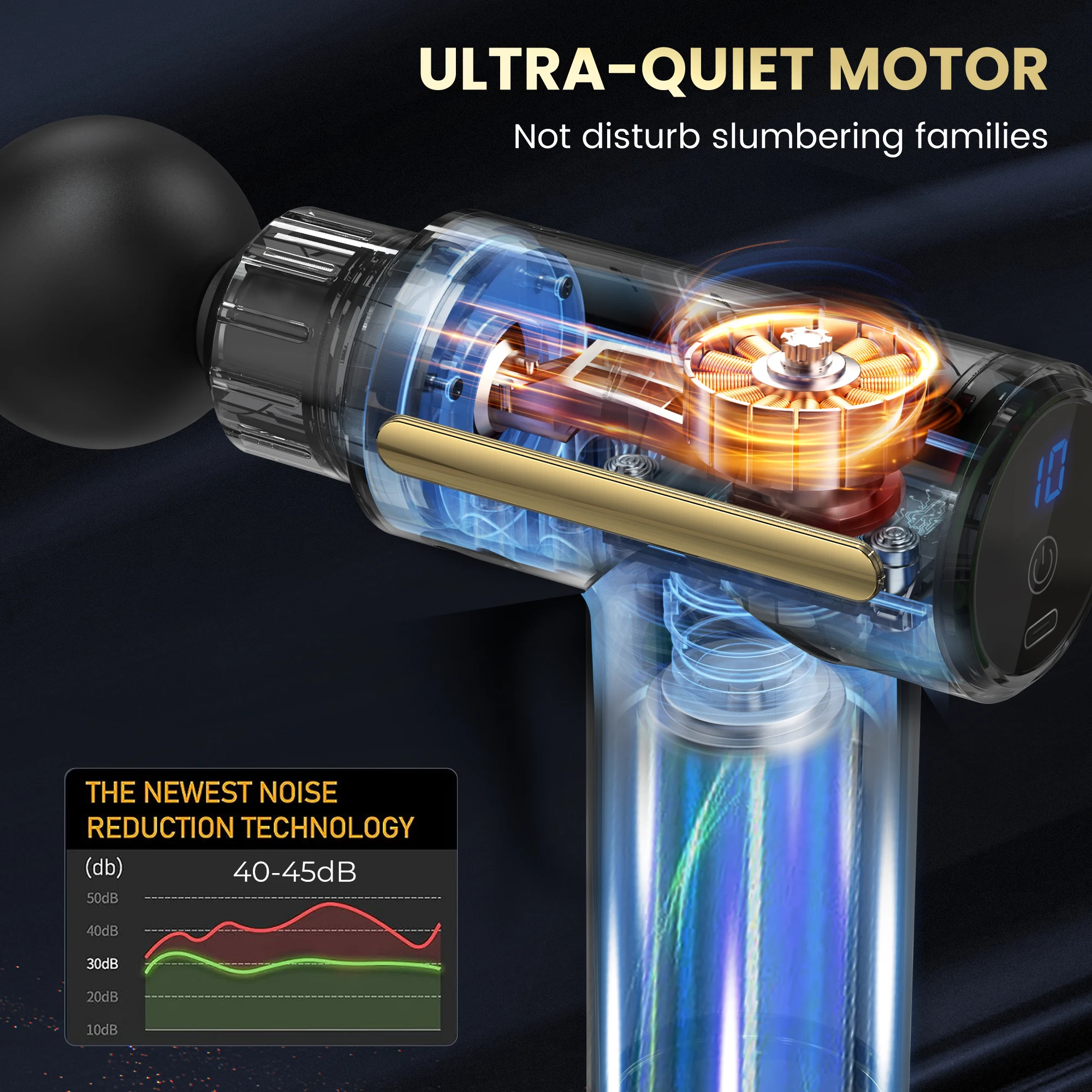 Вибратор для глубоких тканей SEJOY массажер мышц ручной массажный пистолет