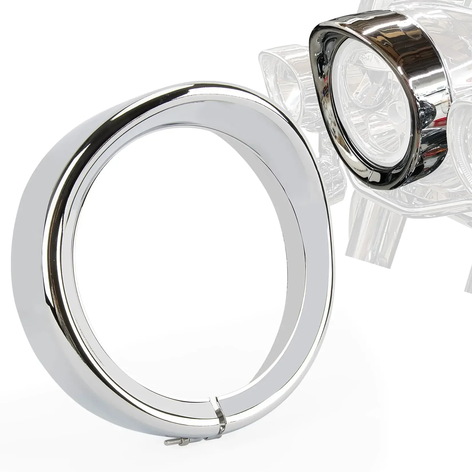 

Мотоциклетная фара, ободок фары, накладное кольцо, козырек, украшение, накладка, кольцо 7 дюймов для Harley Touring Street Glide Electra Dyna