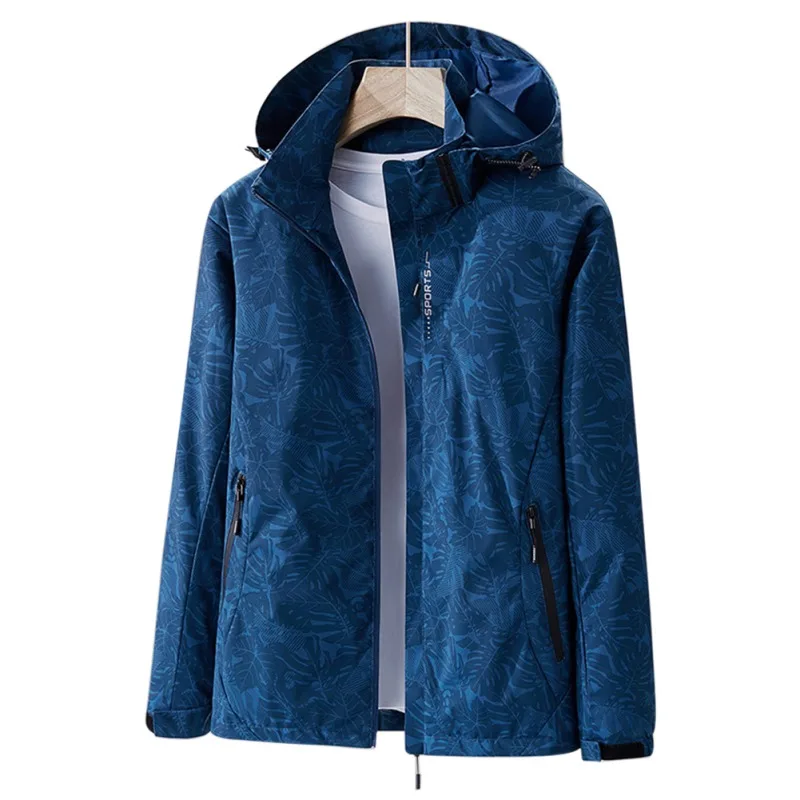 

Дышащая мужская куртка для бега на весну, камуфляжное пальто, ветровка для альпинизма и спорта, водонепроницаемая тонкая Осенняя ветровка с капюшоном