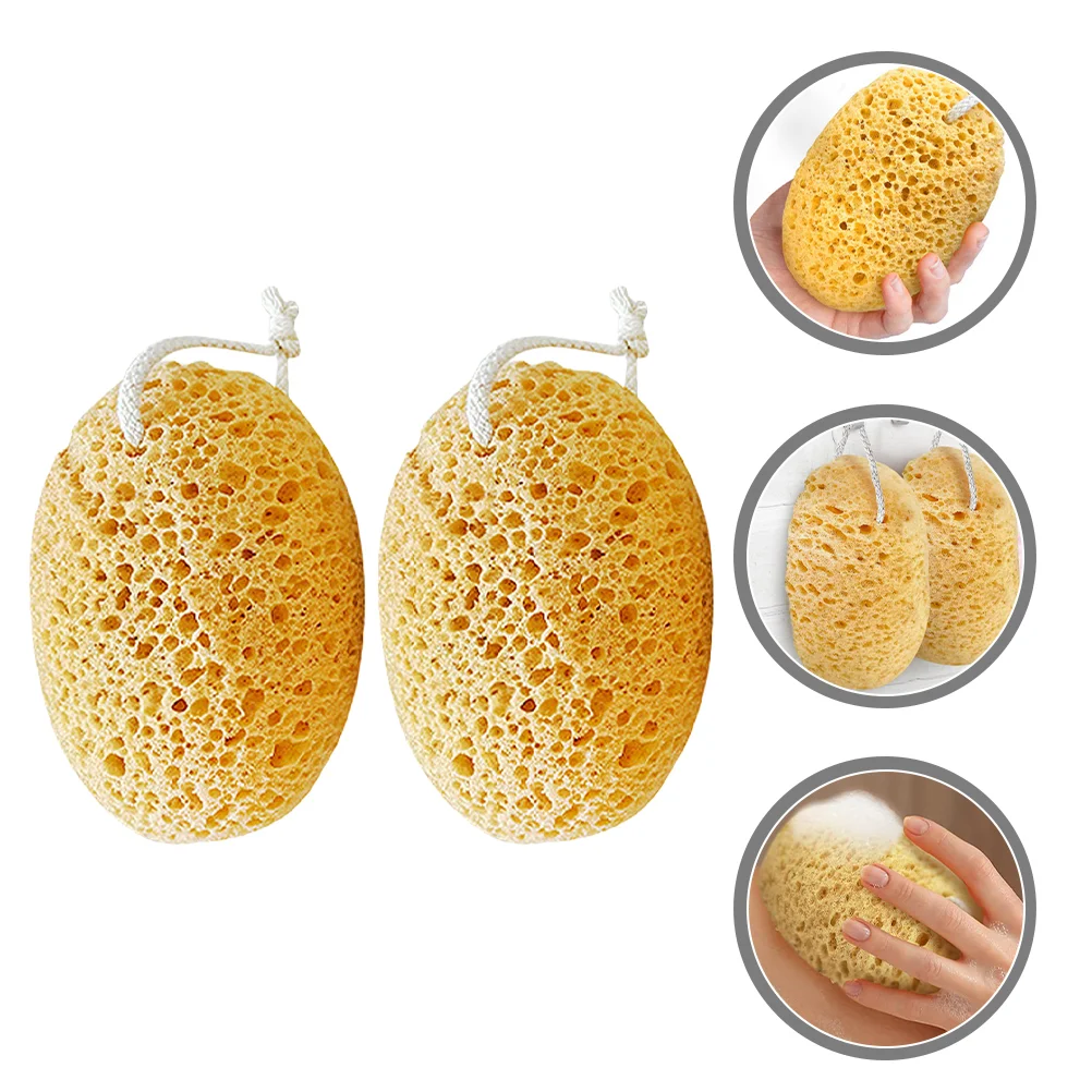 

2 Pcs Shower Sponges Women Exfoliating Body Bath Scrubbers Baby Tub Home Polyurethane Super Soft Child Cleaning Household