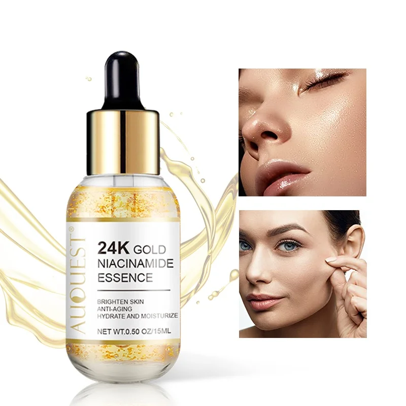 

24k Gold Face Serum Hyaluronic Acid Serum Moisturizing Whitening Cosmetics Firming Anti Aging Wrinkle Face Skin Care