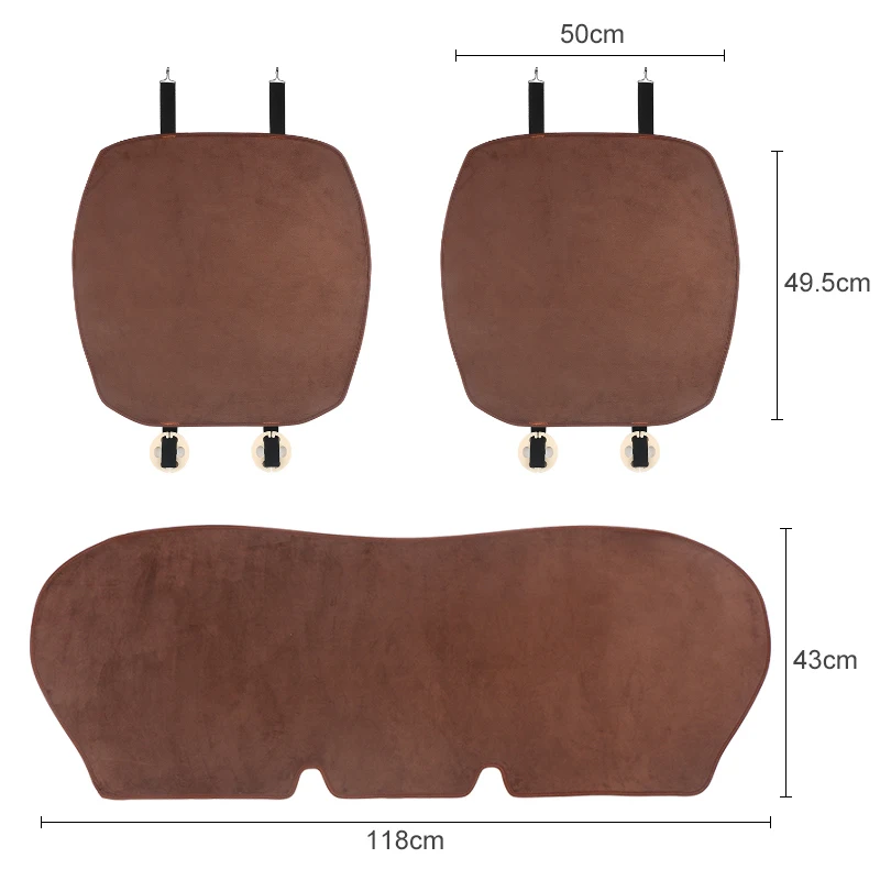 Всесезонная подушка для автомобильного сиденья фланелевая протектор мини