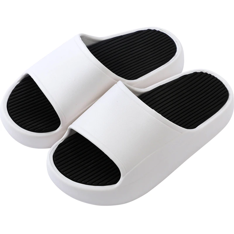 

ChuulGorl Slippers Men Women Home 2022 Summer Beach Indoor Fashion Bathroom Thick Platform Eva Soft Leisure Ladies Sandals Shoes