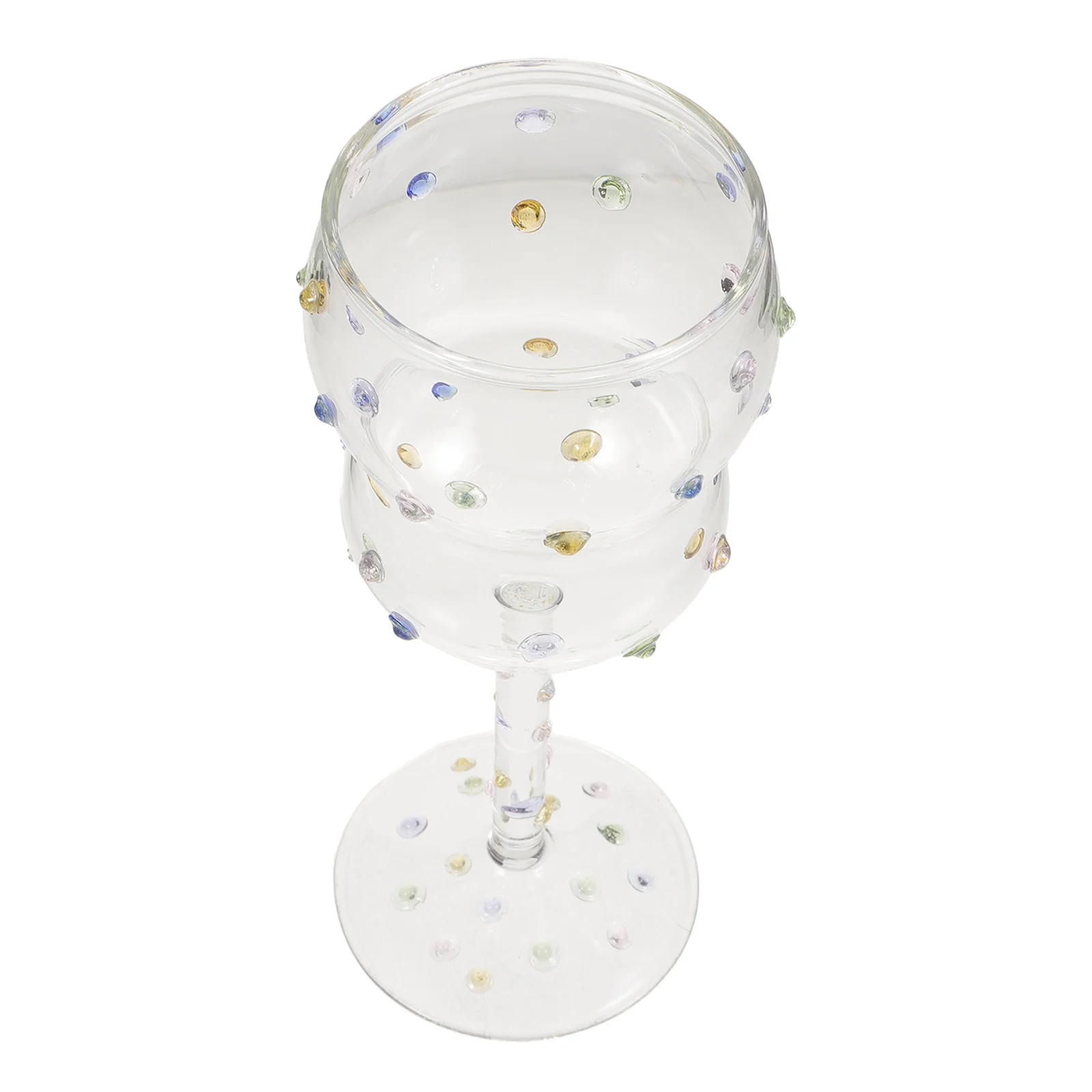 

Glass Glass Goblet Decorative Cup Cup Dot Pattern Goblet