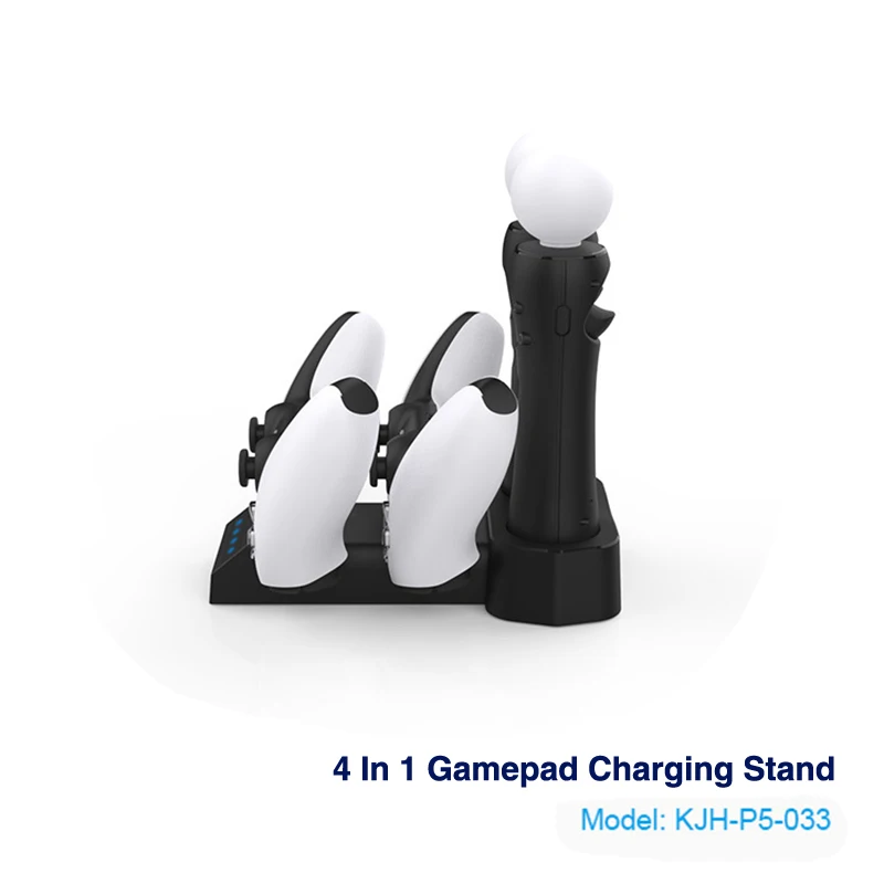 

Игровой контроллер 4 в 1, зарядная станция для контроллера PS5 и контроллера PS Move