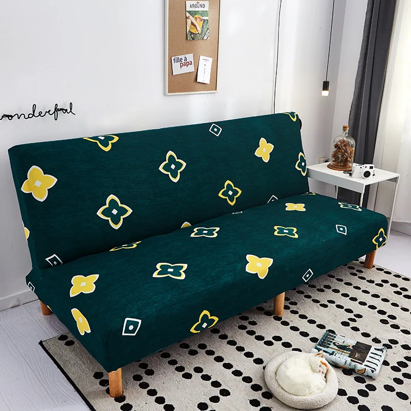 

Universal Armless Elastic Sofa Cover All-Inclusive Folding Sofa Bed Cover Removable Washable Decor Sofa Towel without Armrest