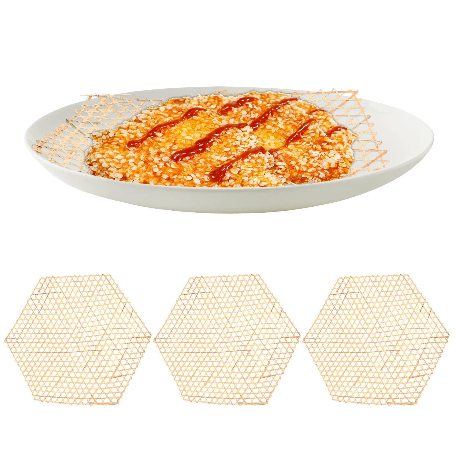 

Decorative Dish Holder Oil Strainer Mesh Cookware Protector Mat Pans Divider Mat Pot Dividing Pad Cooking Pan Mat