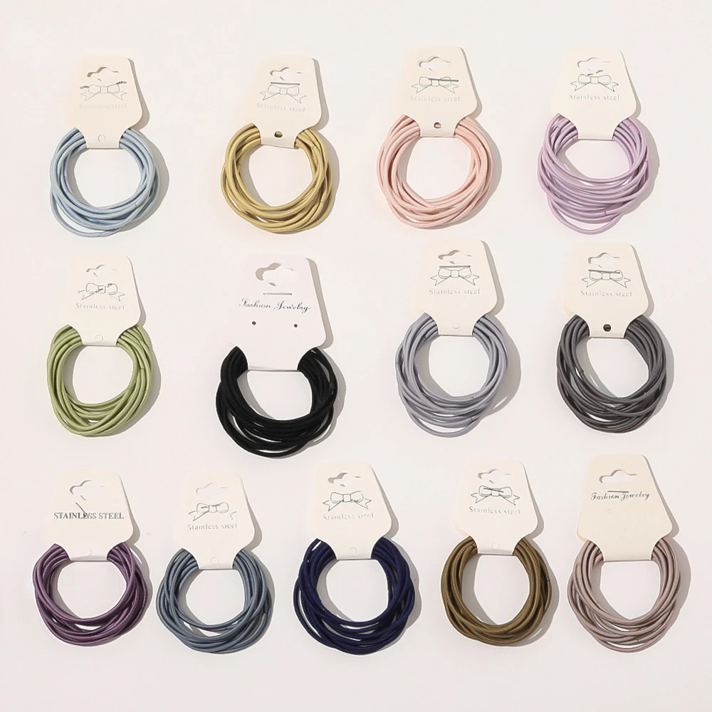 

Simple Hair Band Fine Hair Rope High Elastic Rubber Band Hairpinhair Accessories for Girls Elastic Hair Bands