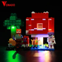 vonado led light kit for 21179 the mushroom house building blocks set not include the model bricks diy toys for children