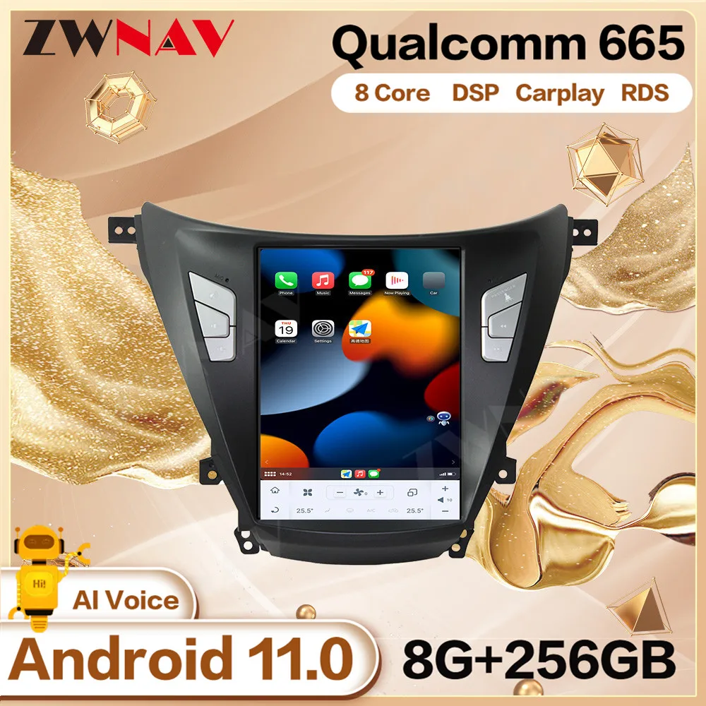 Радио Carplay для Hyundai Elantra 2016 2017 2018 Tesa-экран Android автомобильный мультимедийный авто GPS