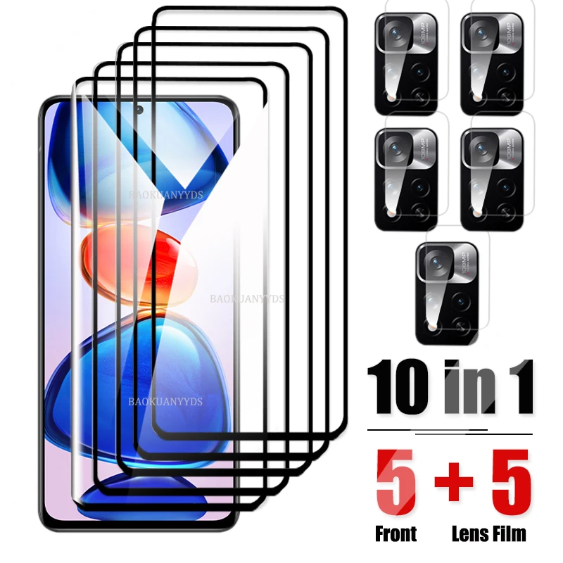 

Закаленное стекло для камеры Xiaomi Redmi 10A 10C Note 10 11 Pro Max 10S, защитная пленка для экрана Redmi Note 11S 5G