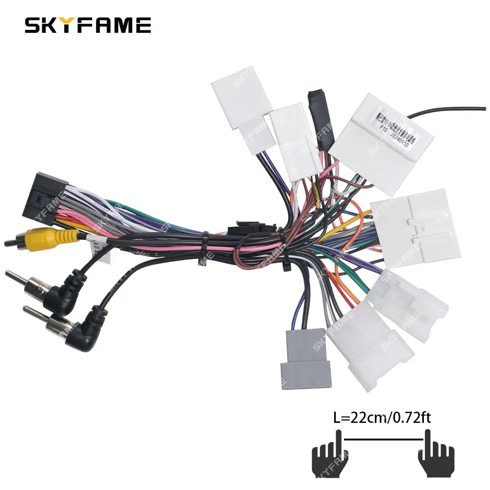 

SKYFAME 16-контактный автомобильный жгут проводов адаптер Android радио кабель питания для Subaru Outback Legacy