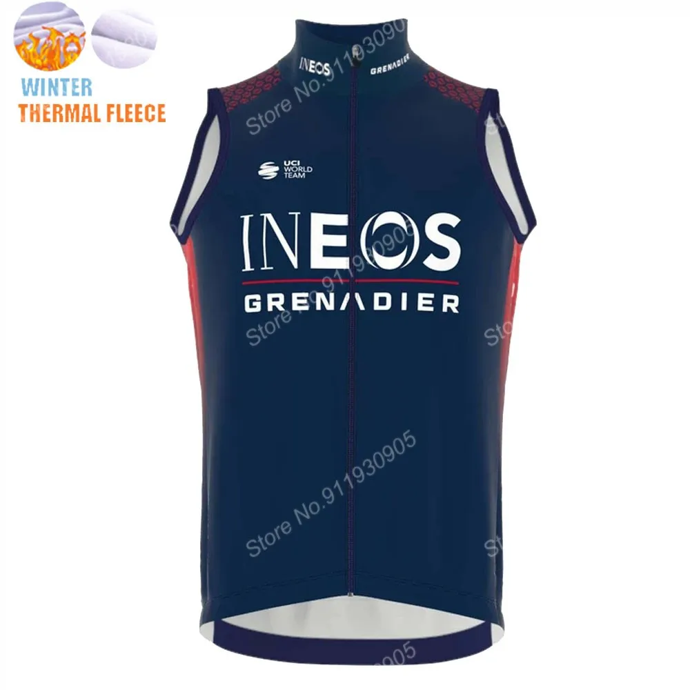 

Новинка, велотренажерный жилет INEOS Grenadier Team 2022, зимние трикотажные изделия без рукавов, велотренажеры, мужская теплая одежда для велоспорта, ...