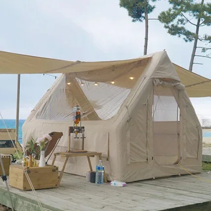 6.82 Glamping новейшая надувная палатка на крыше с большим прозрачным окном для