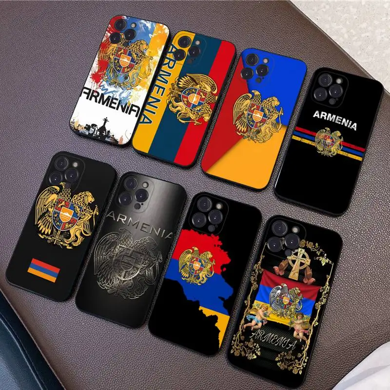 

Armenia Armenians Flag Phone Case Silicone Soft for iphone 14 13 12 11 Pro Mini XS MAX 8 7 6 Plus X XS XR Cover