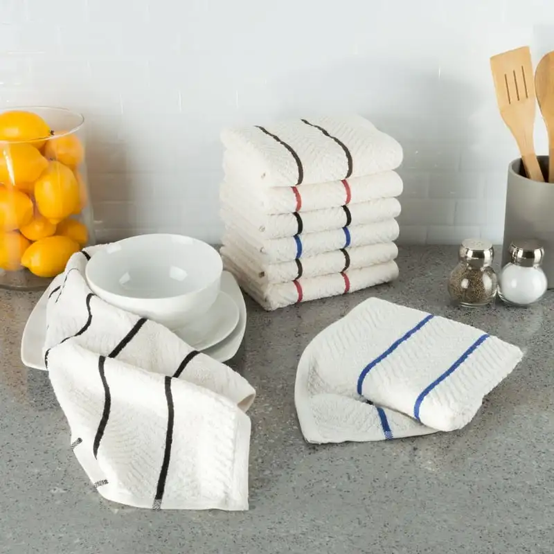

100% Combed Cotton Chevron Weave Kitchen Towels Set