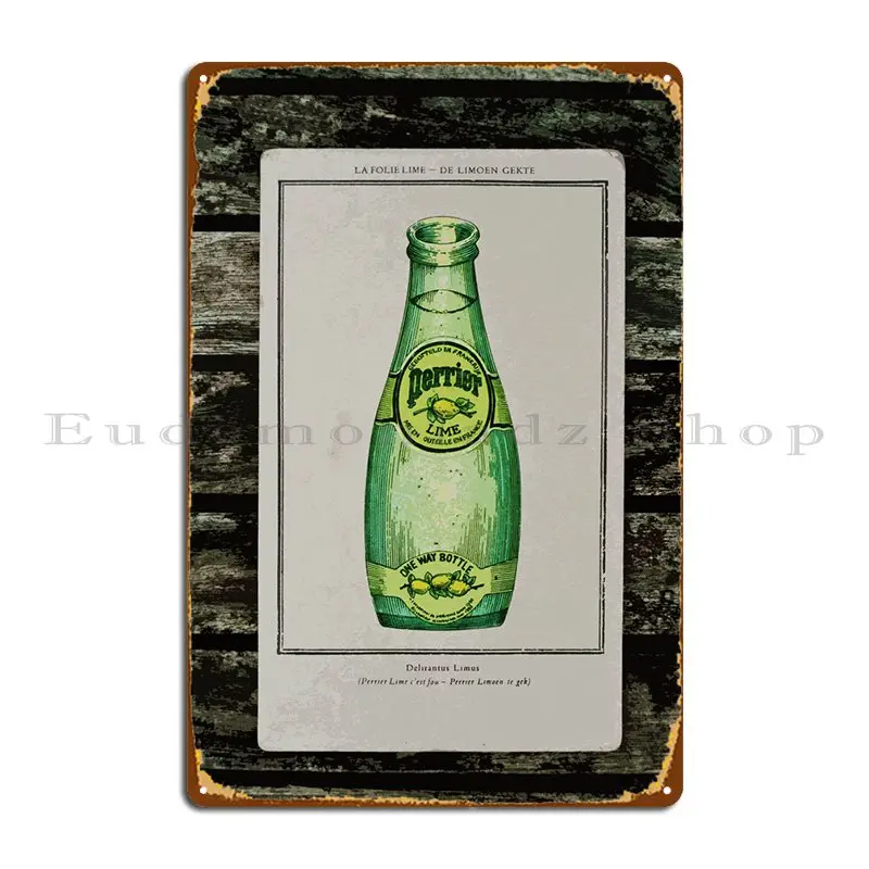 

Ретро-иллюстрация Perrier, металлические знаки, картина, фотография гостиной, дизайнерская настенная пещера, оловянный плакат