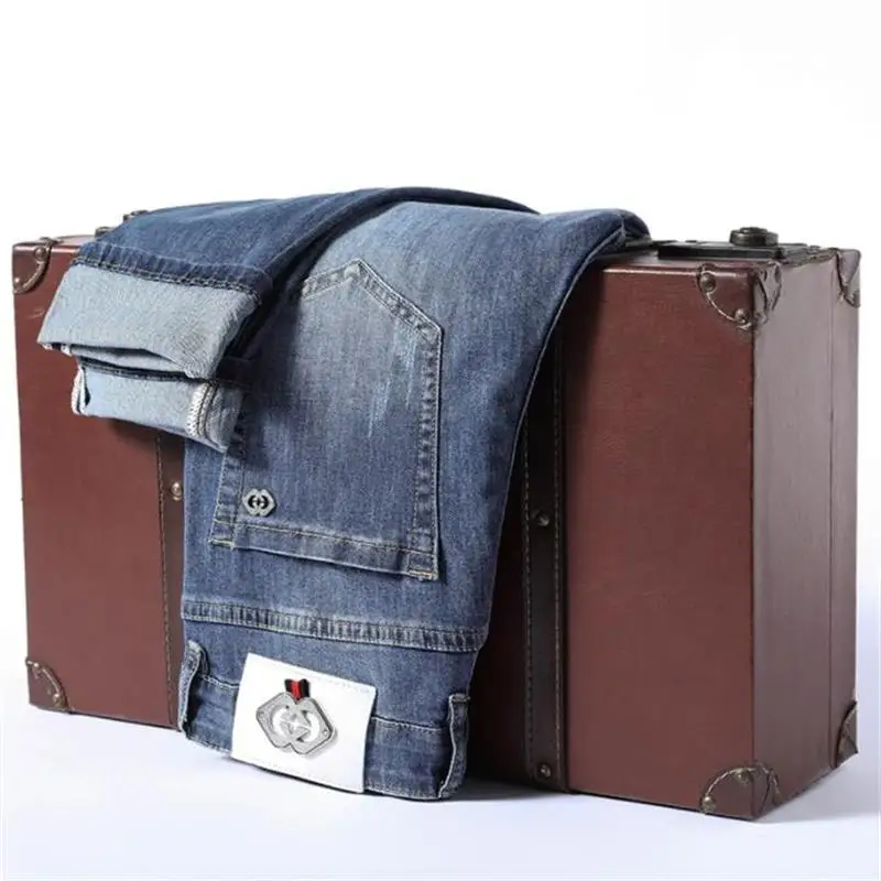 

New Europe Brand Goods High-end Spring Summer Trousers Pure Cotton Stretch Jeans Young Man's Pants